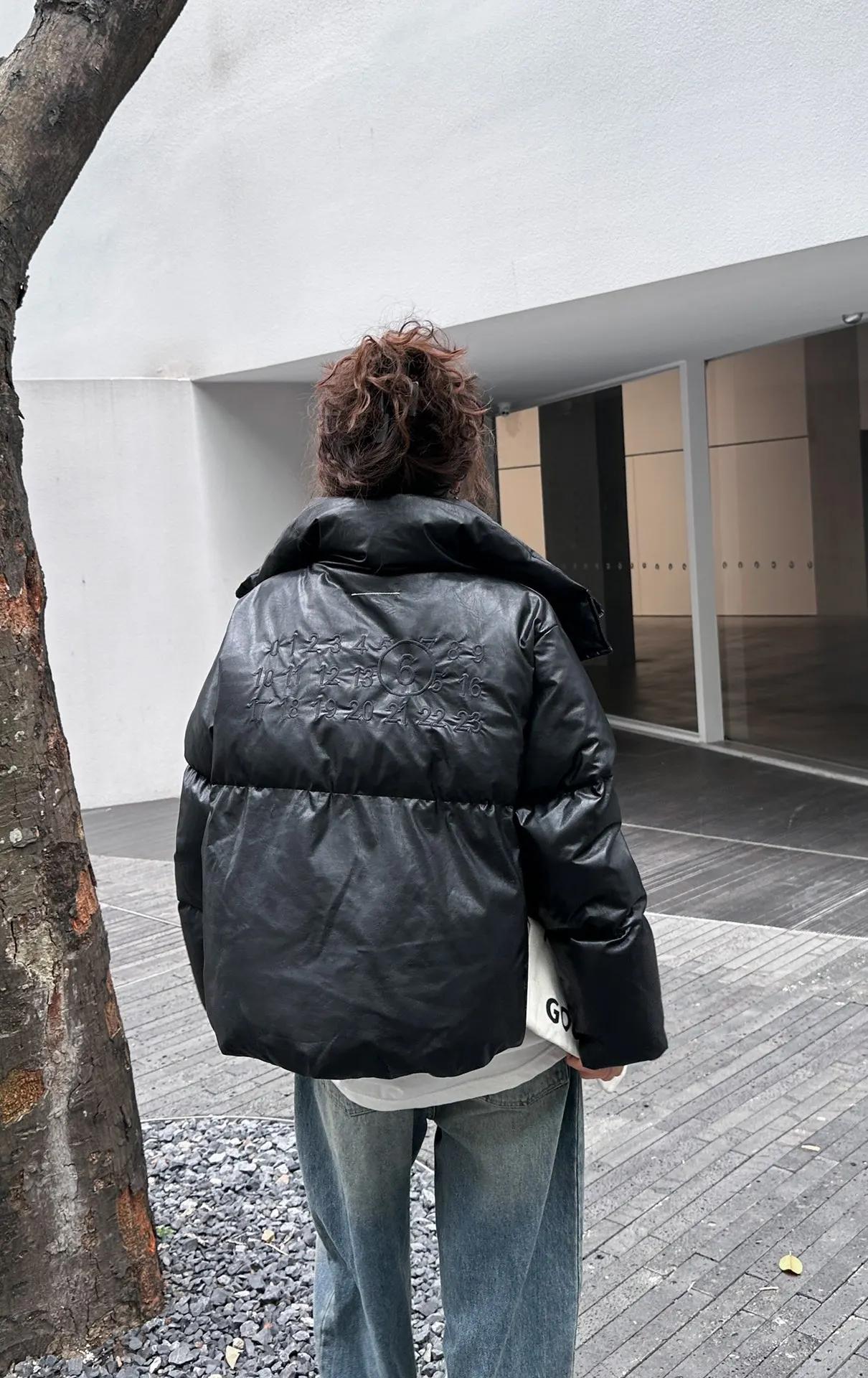Mmsix 여성용 디지털 자수 보온 다운 재킷, 따뜻한 다운 코트, 겨울 패션, 2024 신상